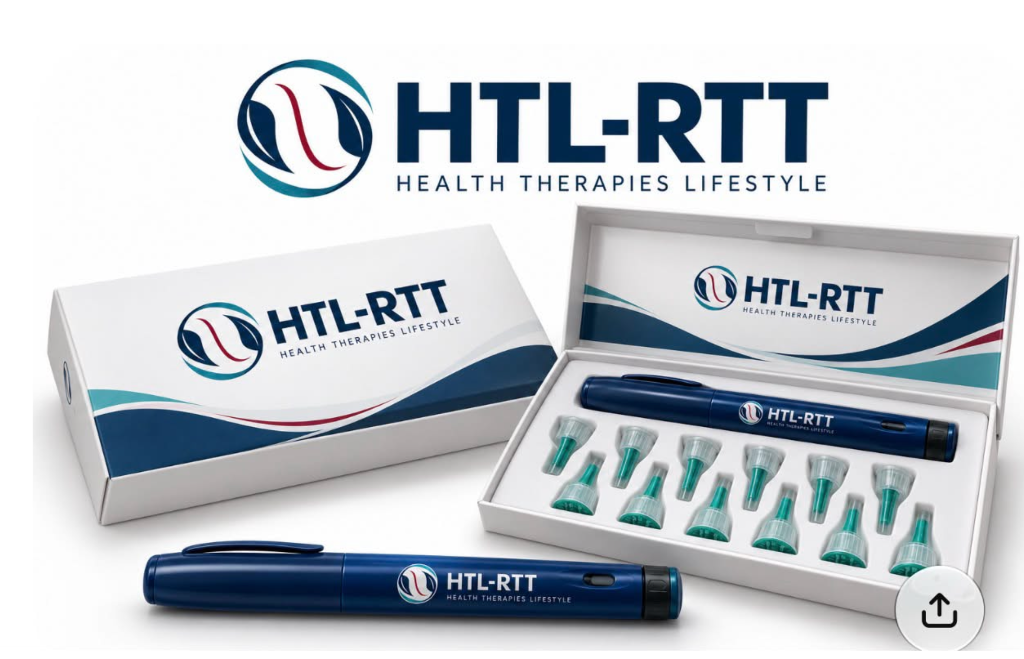 HTL-RTT branded pen-style device and presentation packaging